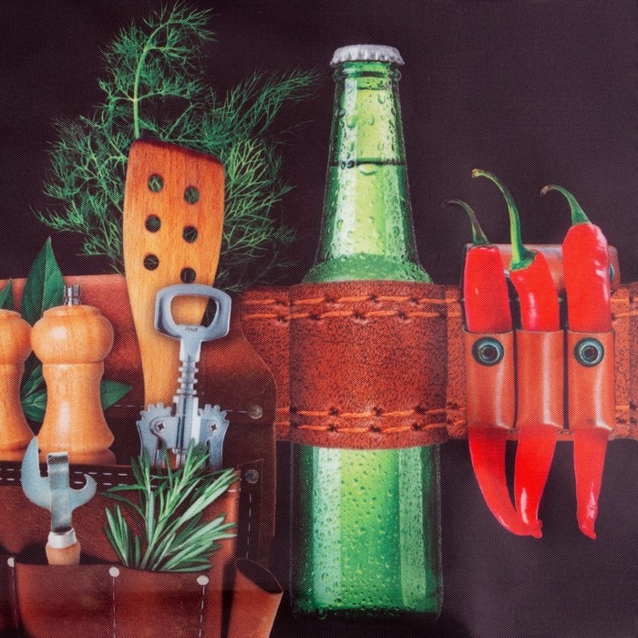 Фартук "Главный на кухне" 65*80см,100% п/э,оксфорд 210г/м2