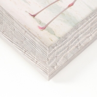 Фоторамка пластик 15х20 см "Ромбы. Текстура дерева" серая 23,5х18,5 см