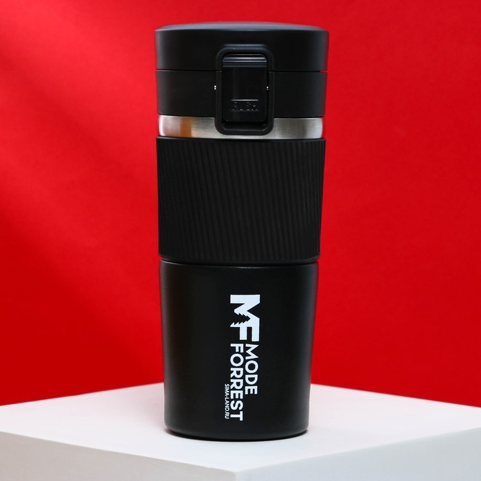 Термостакан с кнопкой MODE FORREST, 380 мл, цвет чёрный, сохраняет тепло 6-8 ч Термостакан с кнопкой MODE FORREST, 380 мл, цвет чёрный, сохраняет тепло 6-8 ч