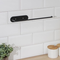 Держатель для бумажных полотенец подвесной Доляна 26&times;1,5&times;12 см, цвет чёрный