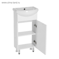 Комплект мебели для ванной комнаты: Тумба "Джика" + раковина "Азов-40", 41 х 79 х 29 см