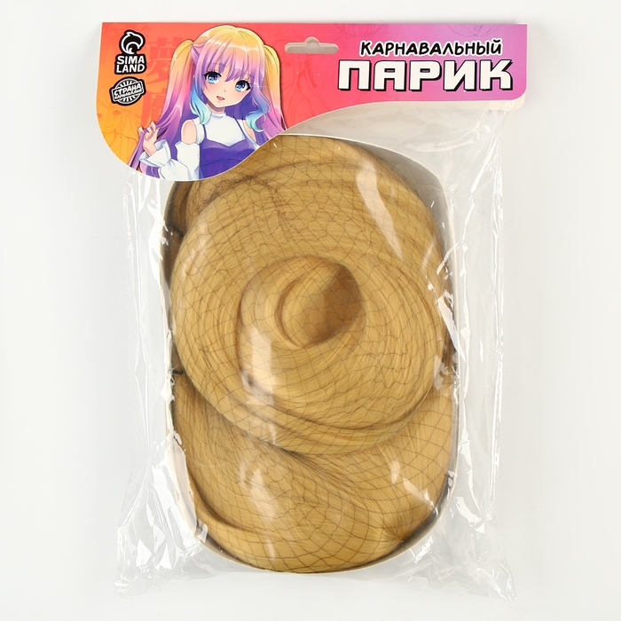 Карнавальный парик &laquo;Аниме&raquo; цвет блонд, длинный