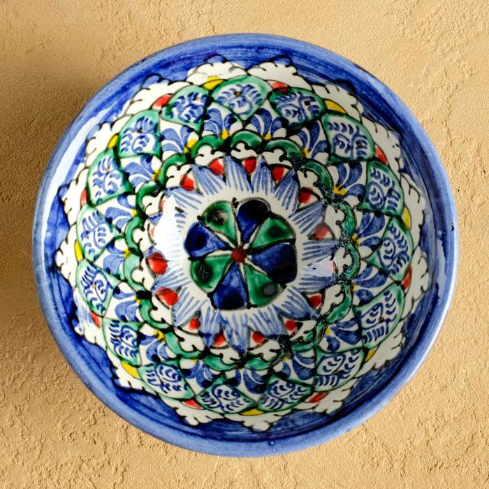 Набор чайный Риштан, 4 предмета в подар упак: чайник 0,7л, 2 пиалы 9,5см, тарелка 17см Набор чайный Риштан, 4 предмета в подар упак: чайник 0,7л, 2 пиалы 9,5см, тарелка 17см