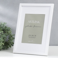Фоторамка МДФ "Ellis" 21x30 см, с паспарту, белый