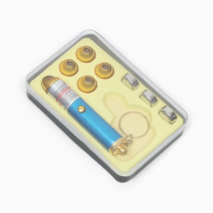 Лазерная указка Лазерная указка "Мастер К", 4 насадки, 3 LR44