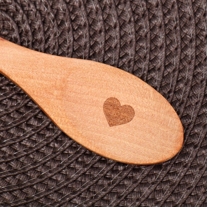 Ложка для специй &laquo;Щепотка любви&raquo;, дерево, 13 см