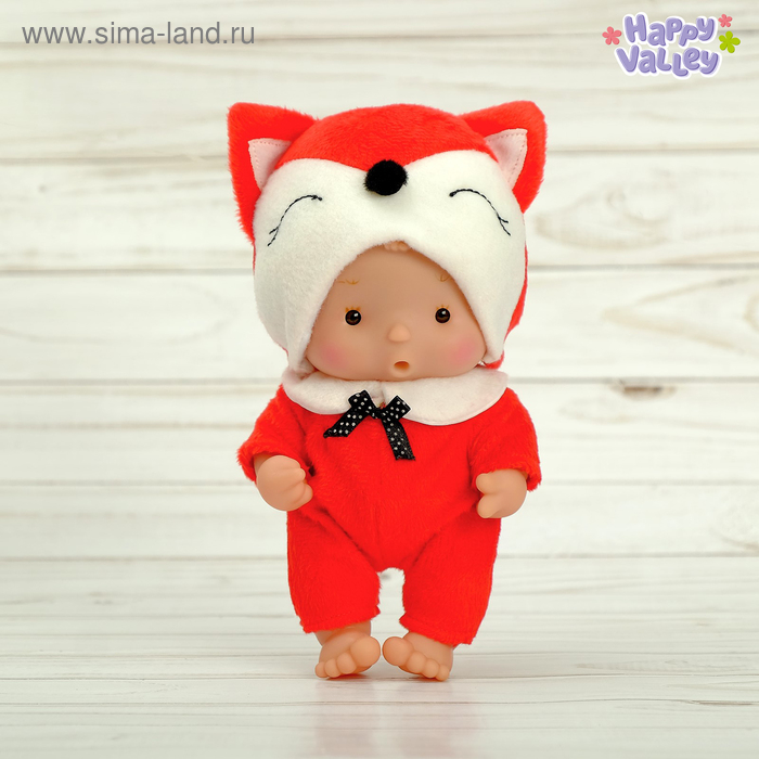 Пупс коллекционный &laquo;Крошики: Рыжуля&raquo;, в костюме лисички, 19 см