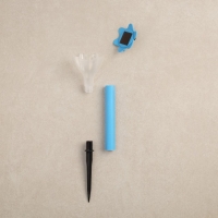 Садовый светильник на солнечной батарее «Цветок голубой», 6 × 29 × 6 см, 1 LED, свечение белое Садовый светильник на солнечной батарее «Цветок голубой», 6 × 29 × 6 см, 1 LED, свечение белое