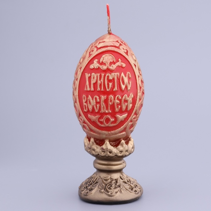 Декоративная свеча &laquo;Пасхальное яйцо резное&raquo;