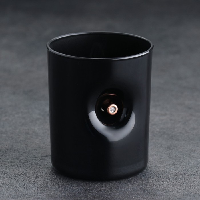 Стакан для виски Стакан для виски "Непробиваемый. Чёрный", с пулей, 250 мл