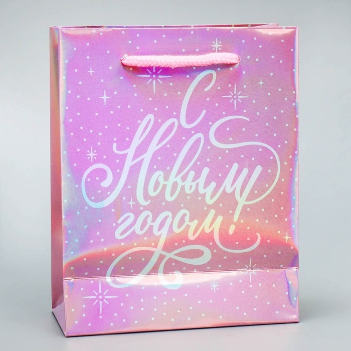 Пакет голографический «Нежность», S 12 х 15 х 5.5 см, Новый год Пакет голографический «Нежность», S 12 х 15 х 5.5 см, Новый год