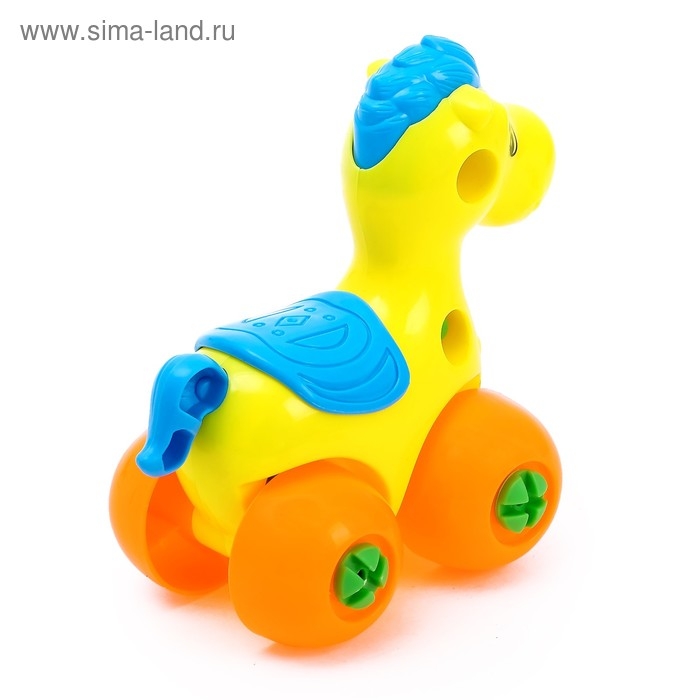 Пластмассовый конструктор для малышей &laquo;Лошадка&raquo;, 15 деталей, МИКС