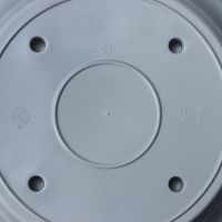 Горшок для цветов с поддоном &laquo;Сильвер ЭКО&raquo;, 1.9 л, d=18 см, цвет светло-серый