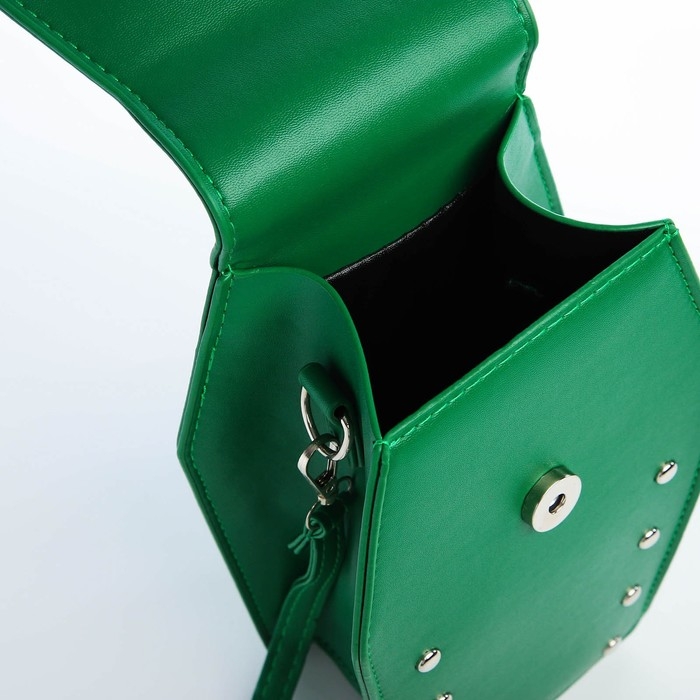 Сумка молодёжная на магните, цвет зелёный Сумка молодёжная на магните, цвет зелёный