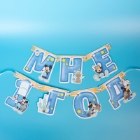 Гирлянда на ленте "Мне 1 год", с 12 карточками для фото, Микки Маус и друзья Гирлянда на ленте "Мне 1 год", с 12 карточками для фото, Микки Маус и друзья