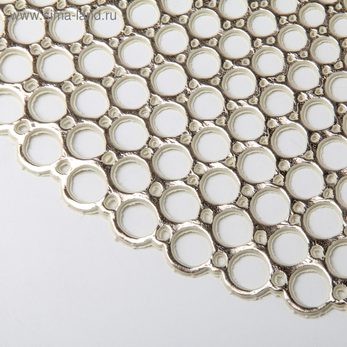 Салфетка сервировочная на стол &laquo;Роса&raquo;, 38&times;38 см, цвет золотой