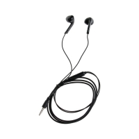 Наушники R-2, проводные, вкладыши, микрофон 1 м, Jack 3.5 мм, чёрные Наушники R-2, проводные, вкладыши, микрофон 1 м, Jack 3.5 мм, чёрные