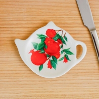 Подставка под чайный пакетик Доляна «Гранат», 12×8,4 см Подставка под чайный пакетик Доляна «Гранат», 12×8,4 см