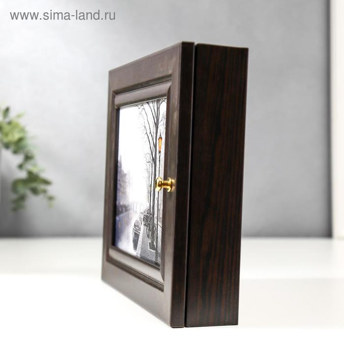 Ключница "Амстердам" венге 19х24 см МИКС