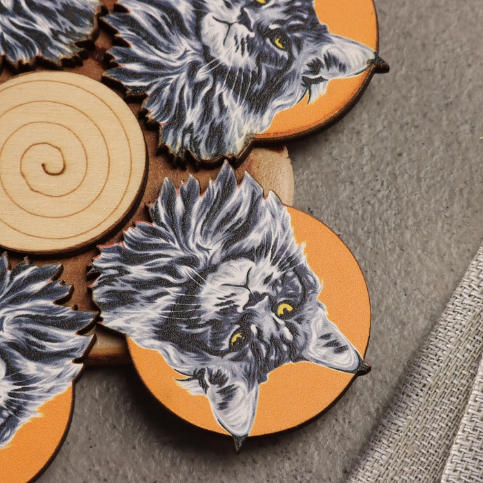 Подставка под горячее "Мейн-кун", D=12, можжевельник