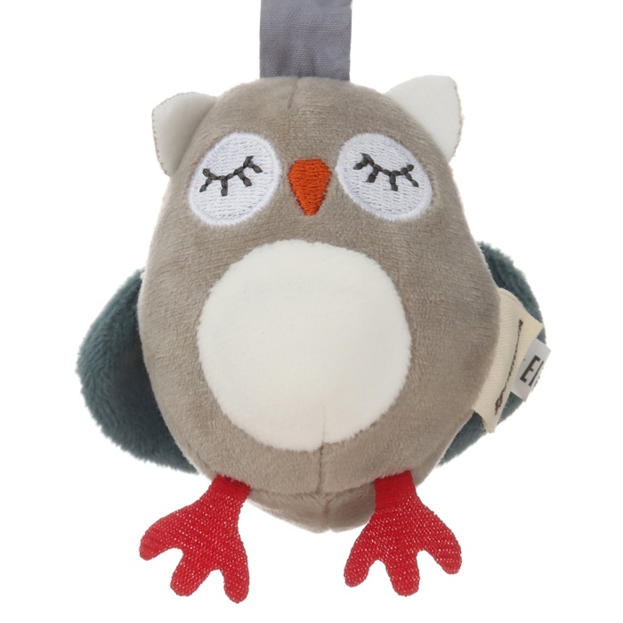 Подвеска - погремушка &laquo;Совушка&raquo;, прорез., пищалка, шуршит, на кроватку, коляску, Крошка Я