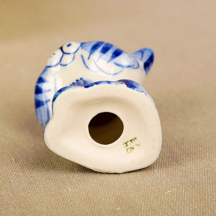 Сувенир &laquo;Кот Гав&raquo;, 6 см, гжель