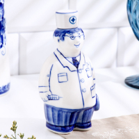 Штоф &laquo;Не болит&raquo;, 0,25 л, 14,5 см, гжель