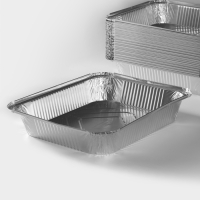 Форма из фольги для выпечки и запекания Доляна, 3,1 л, 32×25,5×6,3 см Форма из фольги для выпечки и запекания Доляна, 3,1 л, 32×25,5×6,3 см