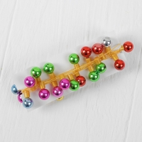 Миниатюра кукольная «Гирлянда - шарик», длина 1 метр, игрушка: 1,5×0,8 см, цвета МИКС Миниатюра кукольная «Гирлянда - шарик», длина 1 метр, игрушка: 1,5×0,8 см, цвета МИКС