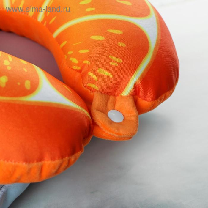 Подголовник-антистресс &laquo;Долька апельсина&raquo;, на застёжке