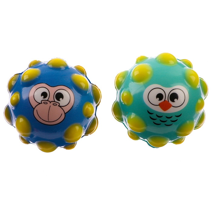 Мягкий мячик &laquo;Звери&raquo;, виды МИКС