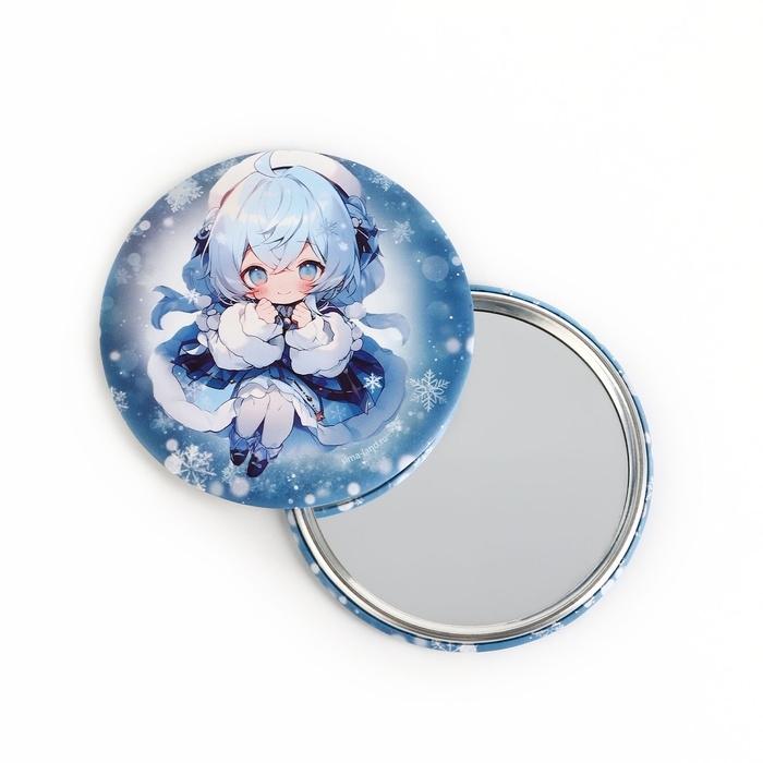 Зеркало карманное новогоднее &laquo;Новый год: Аниме&raquo;, диам.7 см