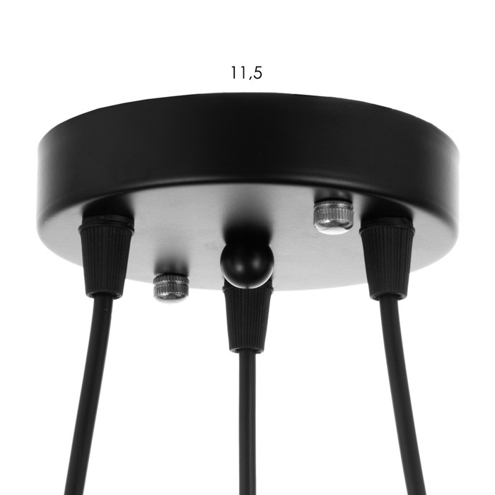 Светильник BayerLux Светильник BayerLux "Дикси" 3хЕ27 40Вт черный 45х45х22-122см