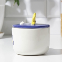 Новый год. Кружка керамическая с крышкой «Мечтай», 350 мл, цвет белый Новый год. Кружка керамическая с крышкой «Мечтай», 350 мл, цвет белый