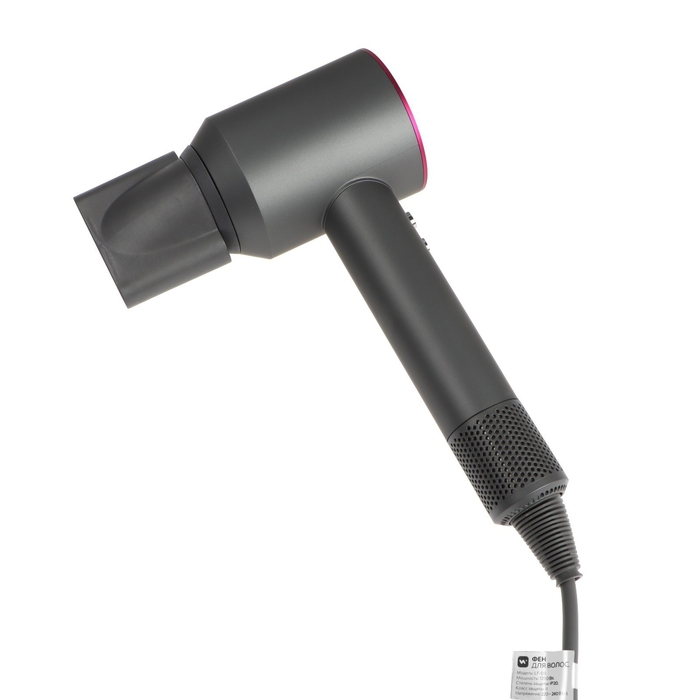 Фен Windigo LF-03, 1250 Вт, 3 температурных режима, 3 скорости, концентратор, серо-розовый Фен Windigo LF-03, 1250 Вт, 3 температурных режима, 3 скорости, концентратор, серо-розовый