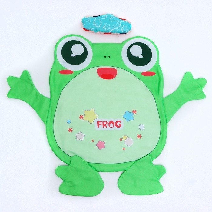 Развивающий коврик с дугами &laquo;Лягушонок&raquo;, 4 игрушки, зеркало, размер 78х69 см, Крошка Я