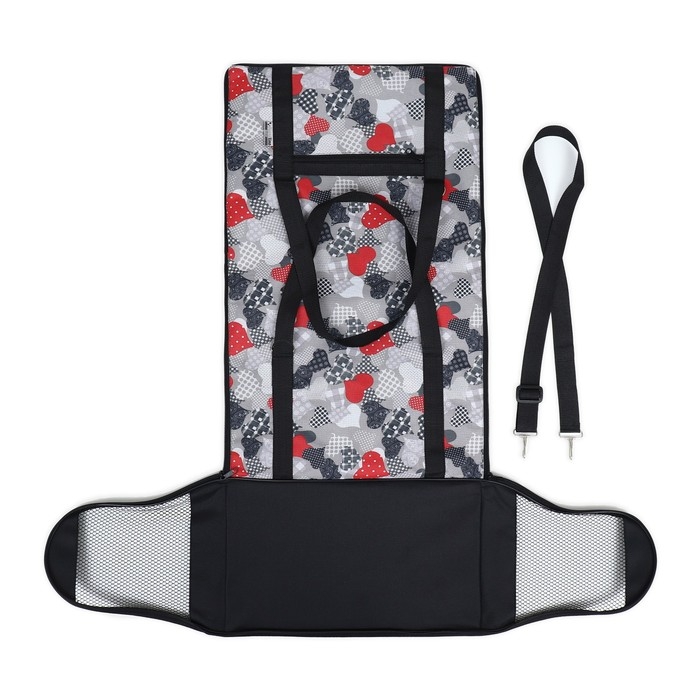 Сумка - переноска для животных "Принт", размер S, 39 х 23 х 27 см, сердечки