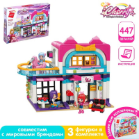Конструктор Девчонки «Домик подружек», 3 минифигуры и 447 деталей Конструктор Девчонки «Домик подружек», 3 минифигуры и 447 деталей