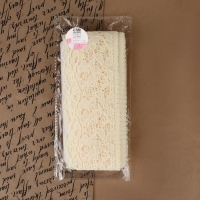 Кружево капроновое, 60 мм × 10 ± 1 м, цвет молочный Кружево капроновое, 60 мм × 10 ± 1 м, цвет молочный