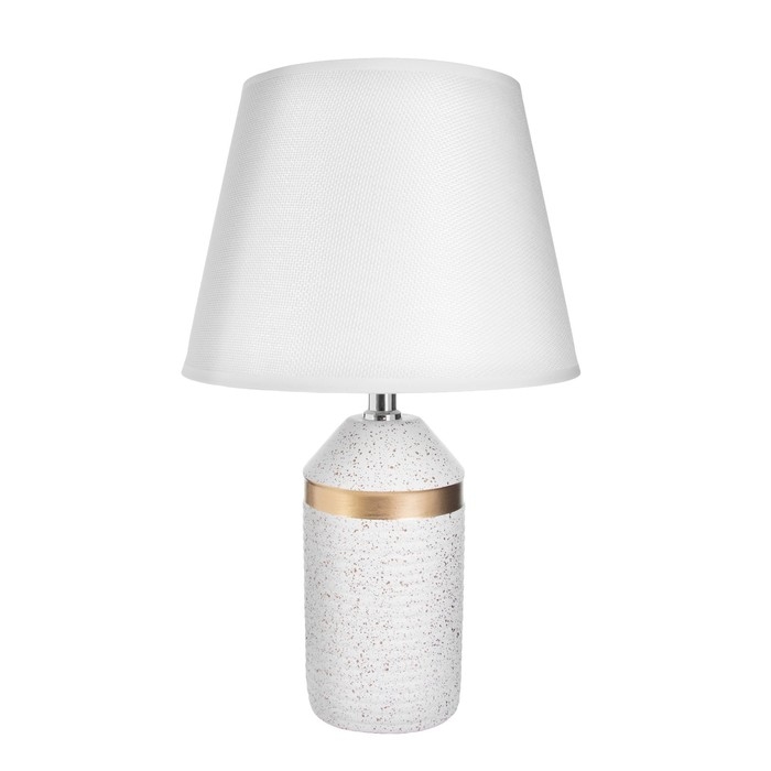 Настольная лампа "Брианна" Е14 40Вт бело-золотой 22х22х36,5 см RISALUX