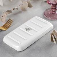 Блюдо фарфоровое прямоугольное Wilmax, 19&times;10 см, цвет белый