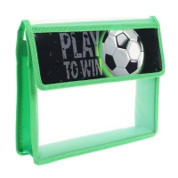 Папка для тетрадей А5 (230 х 190 х 50 мм), с клапаном на липучке, пластик/текстиль, Calligrata, "Футбол" Папка для тетрадей А5 (230 х 190 х 50 мм), с клапаном на липучке, пластик/текстиль, Calligrata, "Футбол"