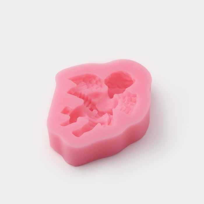 Молд Доляна «Ангел с гармошкой», силикон, 9×7,4×2 см, цвет МИКС Молд Доляна «Ангел с гармошкой», силикон, 9×7,4×2 см, цвет МИКС