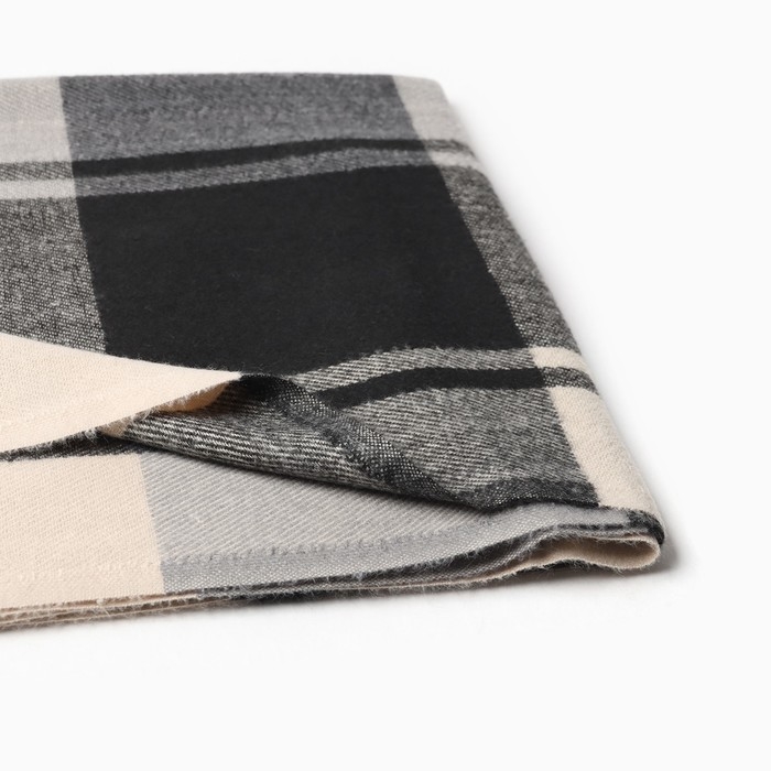 Палантин женский, цвет чёрный/серый, размер 70х180 см Палантин женский, цвет чёрный/серый, размер 70х180 см