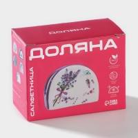Салфетница Доляна &laquo;Емеля&raquo;, 9,5&times;7&times;4,3 см, цвет белый