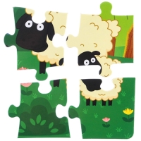 Набор пазлов 4 в 1 «Синий трактор» Набор пазлов 4 в 1 «Синий трактор»