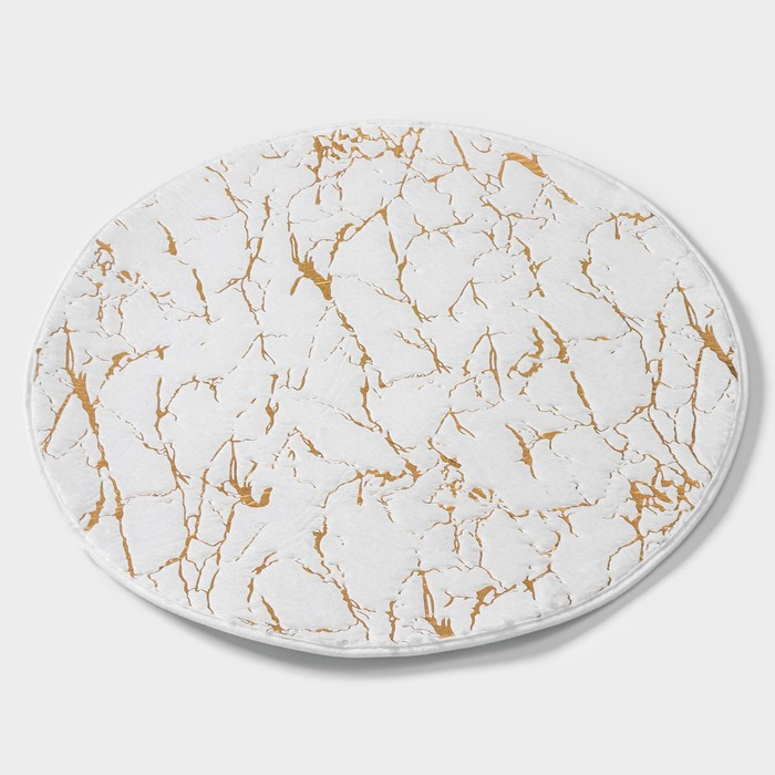 Коврик для дома Доляна &laquo;Золото&raquo;, 60&times;60 см, цвет бежевый