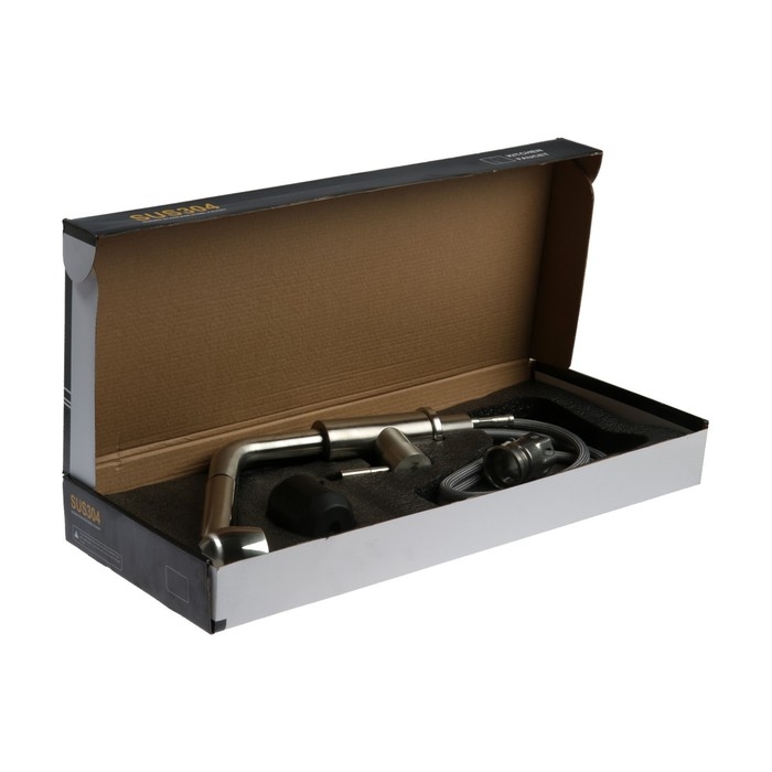 Смеситель для раковины ZEIN Z89, выдвижной излив, картридж 35 мм, нержавеющая сталь, сатин Смеситель для раковины ZEIN Z89, выдвижной излив, картридж 35 мм, нержавеющая сталь, сатин