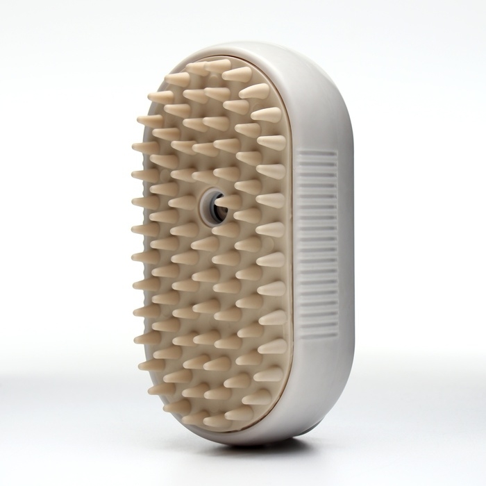 Паровая щетка-расческа для животных, с USB-зарядкой и выдвижной ручкой, белая Паровая щетка-расческа для животных, с USB-зарядкой и выдвижной ручкой, белая