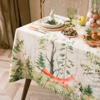 Набор столовый Этель Лесная сказкаскатерть 148*112+/-2см с ГМВО, салф.40х40 см - 4 шт